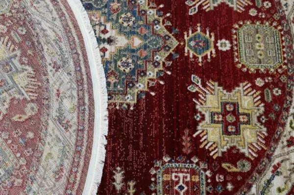 سجاد إيشان دائري أحمر تركي
