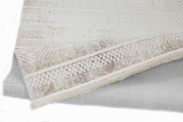 سجاد مودرن فيرونال - كريمي وبيج