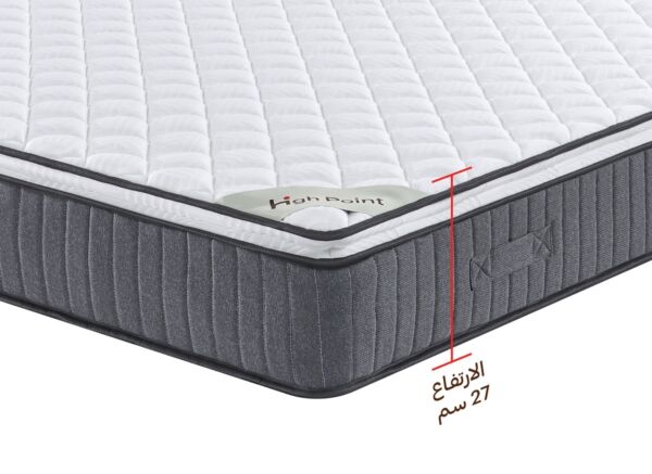 مرتبة سرير داعمة للظهر - رمادي