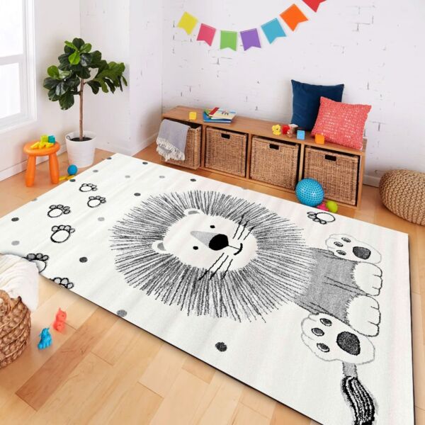 سجادة اطفال قلوا 230x160 سم - كريمي