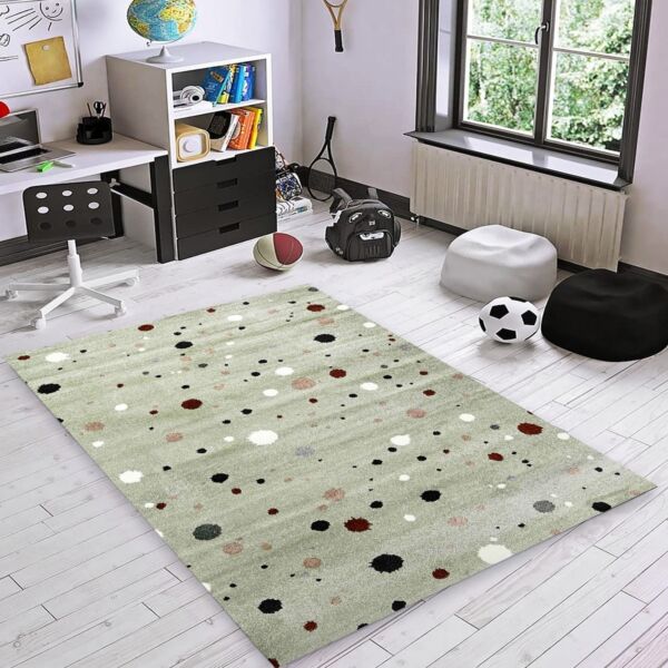 سجادة اطفال قلوا 230x160 سم - اخضر
