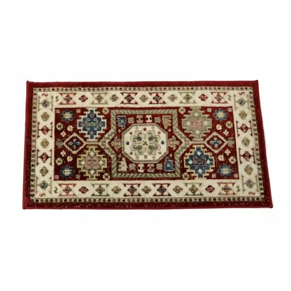 دعاسة إيشان تركي 50×90 سم - احمر وبيج
