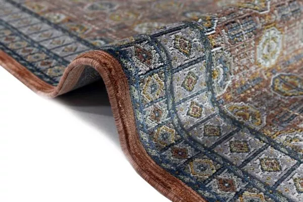 سجاد سينيـــرجي مدات 100x400 سم - رمادي وبرتقالي