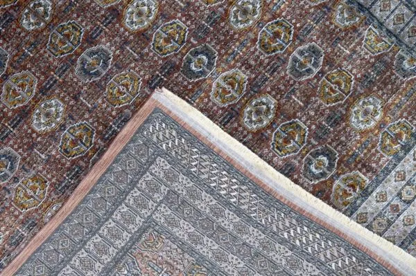سجاد سينيـــرجي مدات 100x400 سم - رمادي وبرتقالي