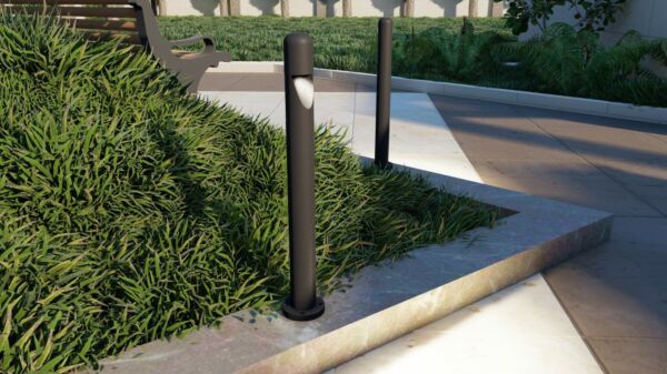 كشاف حديقة 7 واط دائرة مشطوف 60 سم