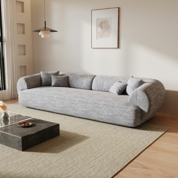 كنبة رباعية كوارت - رمادي