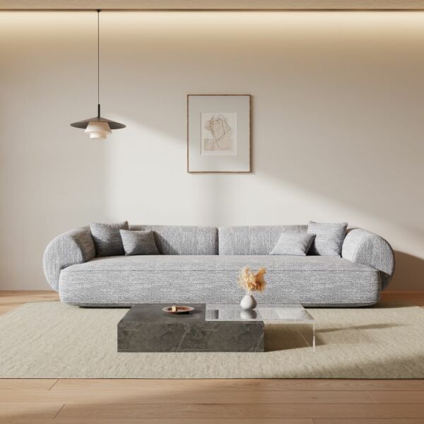 كنبة رباعية كوارت - رمادي