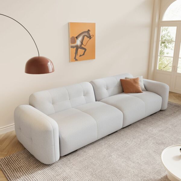 كنبة رباعية ليندا - ابيض