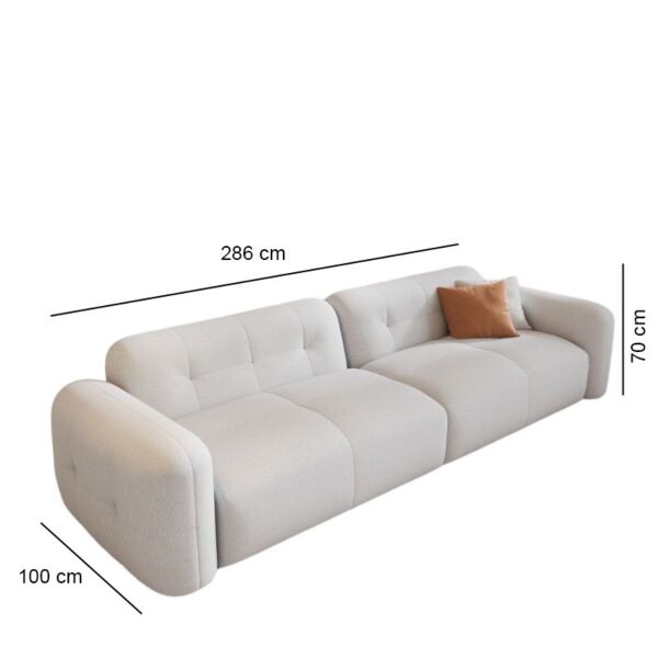 كنبة رباعية ليندا - ابيض