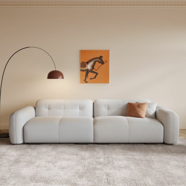 كنبة رباعية ليندا - ابيض