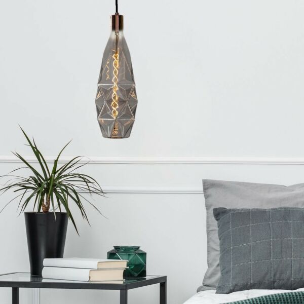 لمبة ديكورية فيلمونت رمادي كرستالة 12x35 يوكاندل