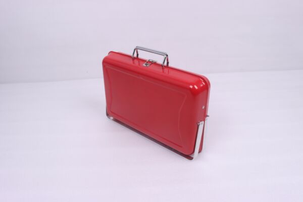 شواية فحم جينام قابلة للطي   احمر