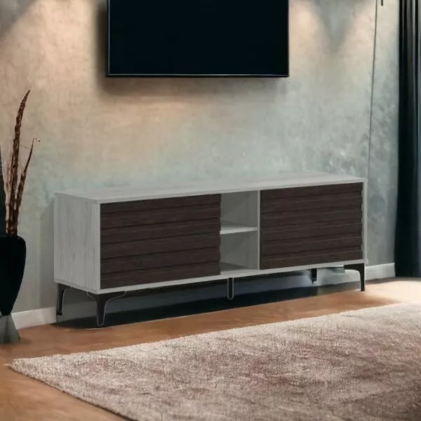 طاولة تلفزيون فاليو بمساحة تخزين - 140×40 سم