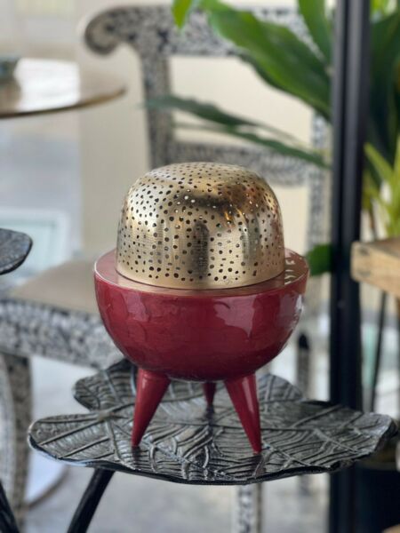 مبخرة كلاسي احمر - كبير