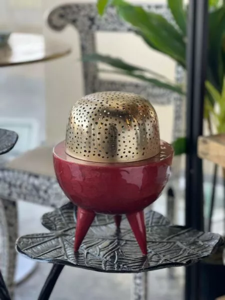 مبخرة كلاسي احمر - كبير