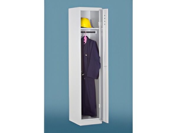 دولاب خزانة من الحديد لشخص واحد - رمادي