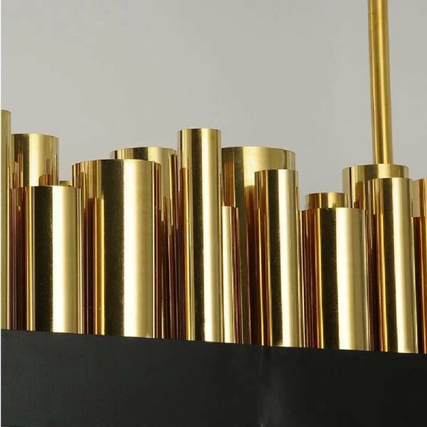 ثريا علاقي ريكاسدا مستطيل - ذهبي واسود