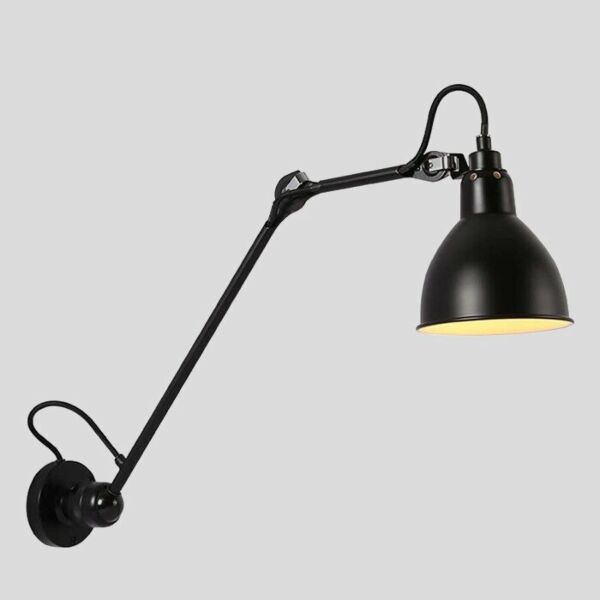 اضاءة جدارية ذراع طويلة جراس - اسود