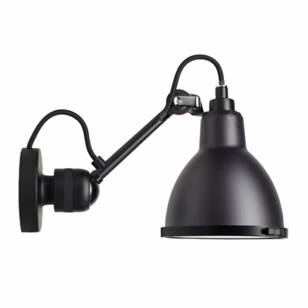 اضاءة جدارية ذراع قصيرة جراس - اسود