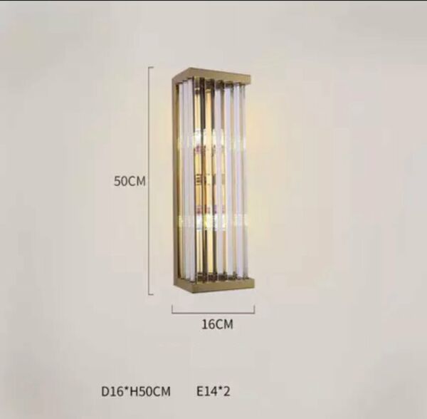اضاءة جدارية سزكلانا - ذهبي