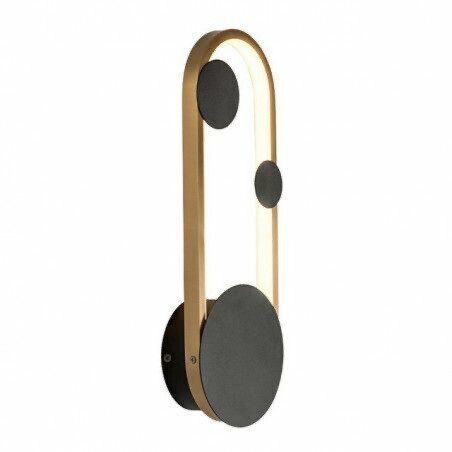 اضاءة جدارية روندي - ذهبي واسود