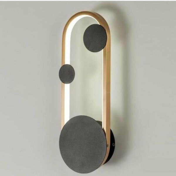 اضاءة جدارية روندي - ذهبي واسود