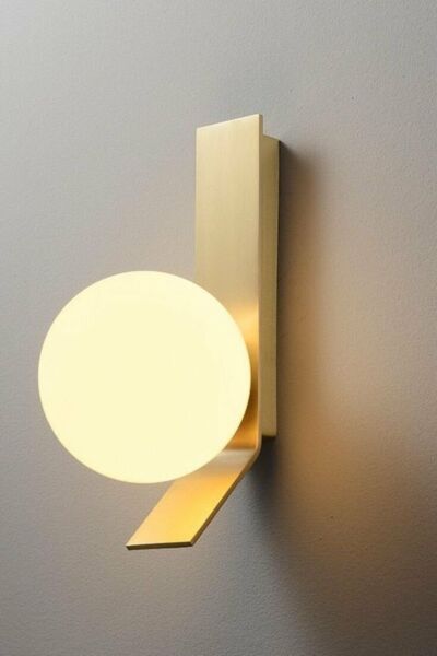 اضاءة جدارية كلاودي - ذهبي وابيض