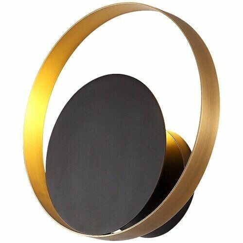 اضاءة جدارية لوب ميتاليك - اسود وذهبي