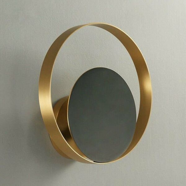 اضاءة جدارية لوب ميتاليك - اسود وذهبي