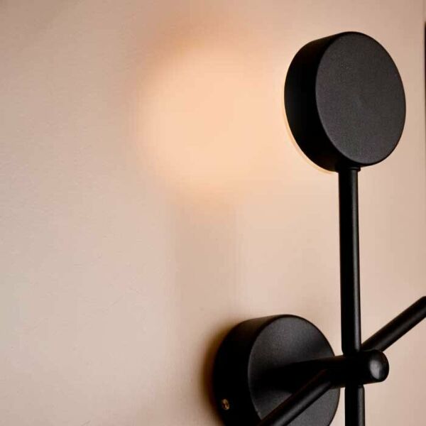 اضاءة جدارية جيوماتريك - اسود