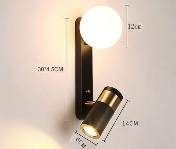 إضاءة جدارية فوكس - اسود