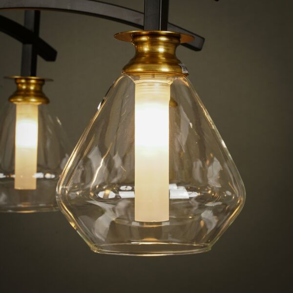 إنارة معلقة سيشا - ذهبي واسود