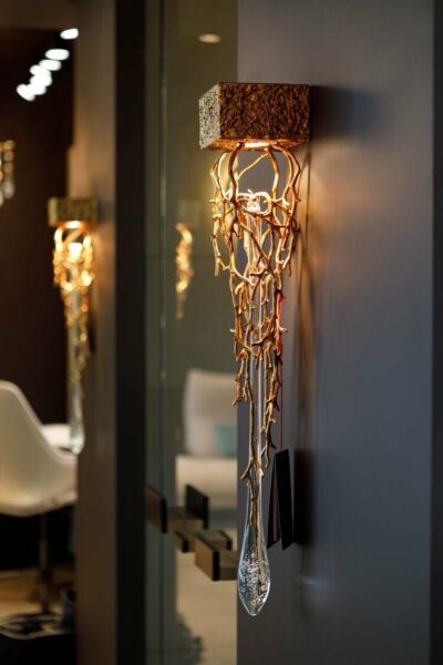 إضاءة جدارية كوبر سيريب - ذهبي