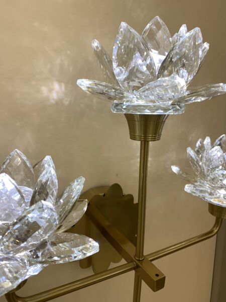 إضاءة جدارية ثلاثي تيرفلور - ذهبي