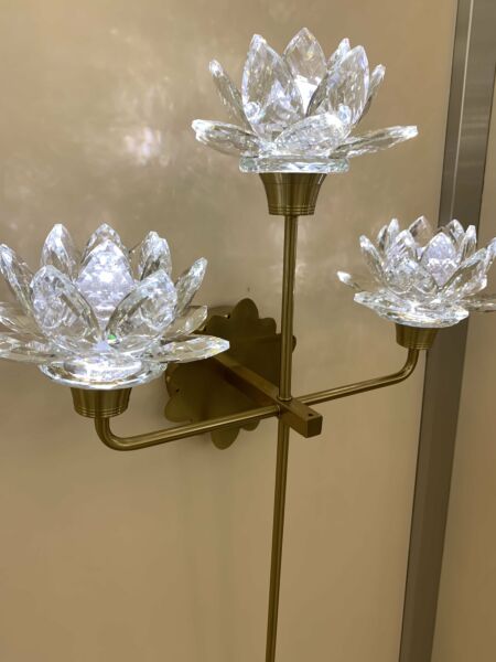 إضاءة جدارية ثلاثي تيرفلور - ذهبي