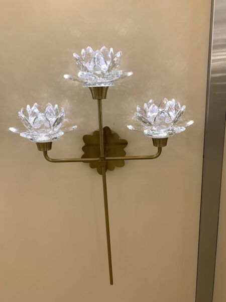 إضاءة جدارية ثلاثي تيرفلور - ذهبي