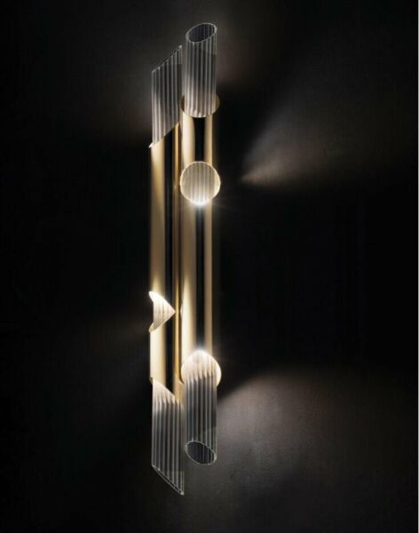 إضاءة جدارية باليساندري لايت مزدوج - ذهبي