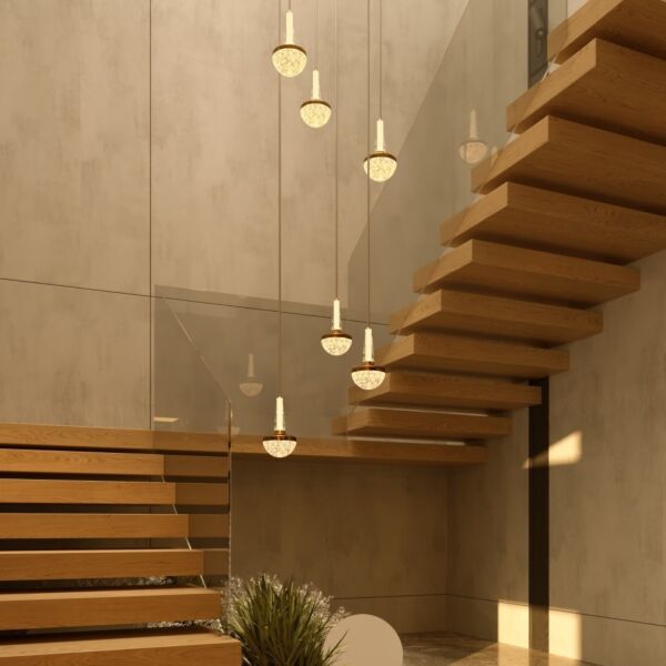 اضائة معلقة مودرن كريستال