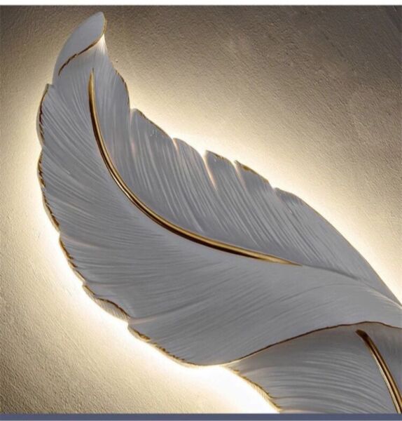 اضاءة جدارية وايت فيذر 60سم