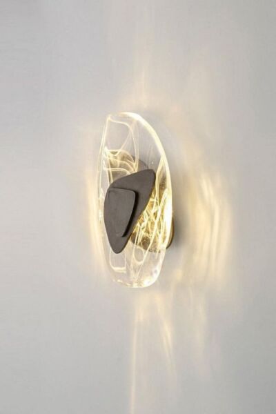 اضاءة جدارية ويفي جلاس أسود