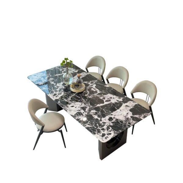 طاولة طعام ل 8 اشخاص بلورا