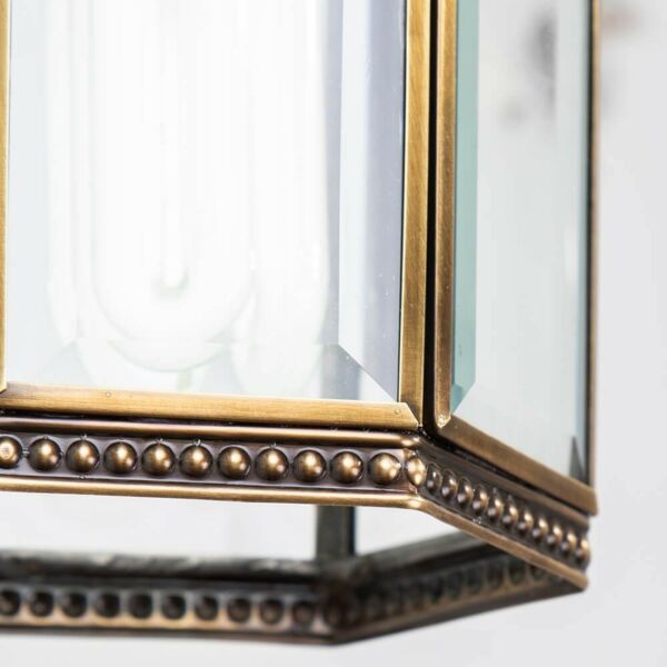 اضاءة جدارية فانوس زوبا مقاس صغير ذهبي