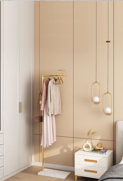 علاقة ملابس رخام سيمبل - ذهبي