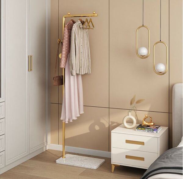 علاقة ملابس رخام سيمبل - ذهبي