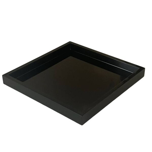 صينية من الخشب - أسود