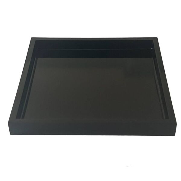 صينية من الخشب - أسود