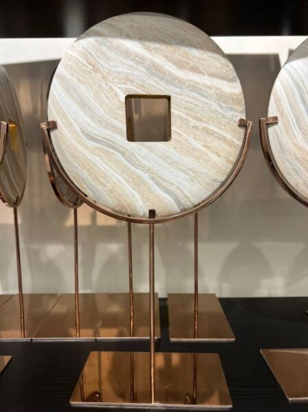 تحفة ديكور رينجا حلقة دائرية - درجات بني