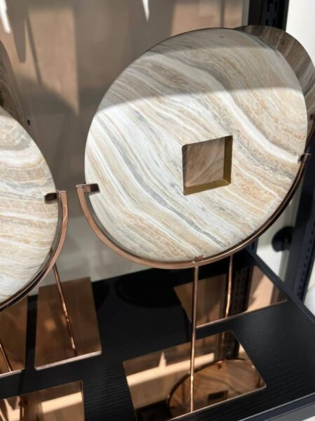 تحفة ديكور رينجا حلقة دائرية - درجات بني