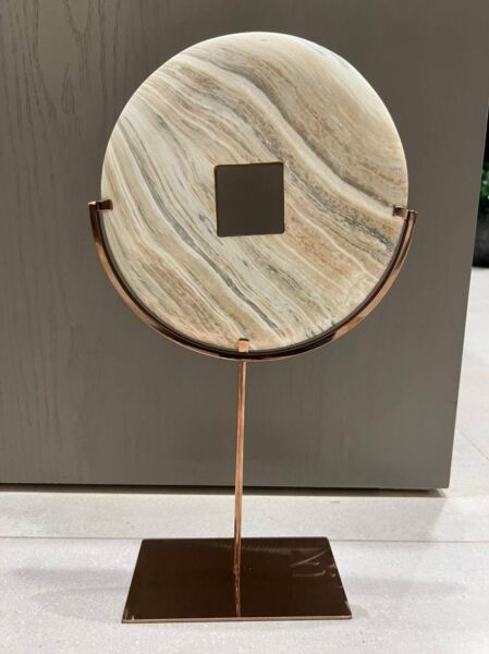 تحفة ديكور رينجا حلقة دائرية - درجات بني