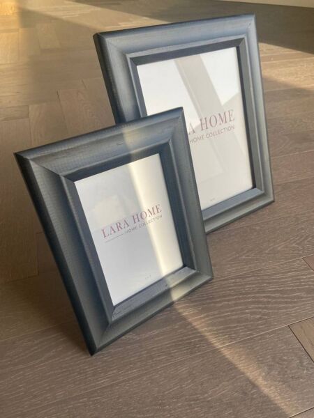 إطار صورة كلاسي خشبي كبير - أسود